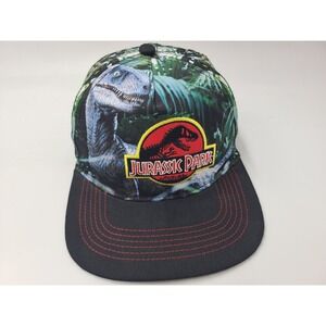 Youth Jurassic Park World Dinosaur Floral All Over Print Snapback Hat Cap Boy